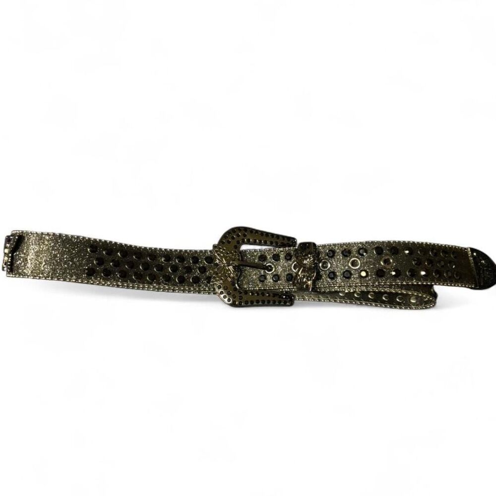 Black Studded Butterfly Belt One Size Y2K Punk